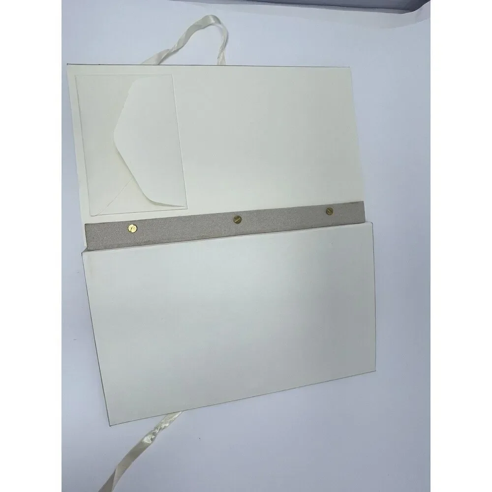 Pottery Barn Photo Picture Memory Book Album Linen Beige  Scrapbook 8.5x14.5”